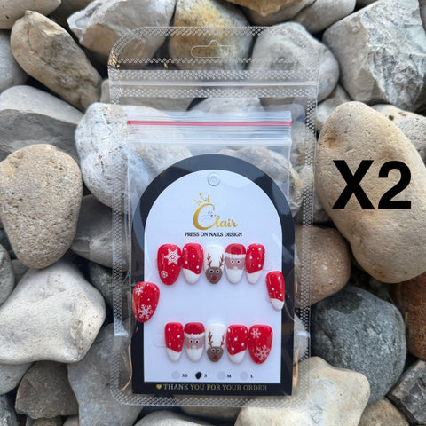 Clair PRESS ON NAIL Christmas Collection