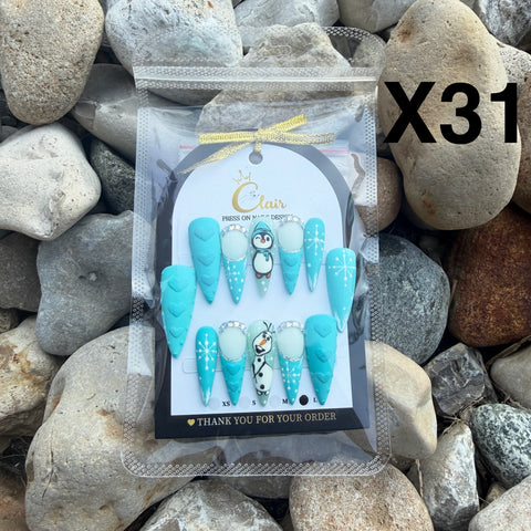 Clair PRESS ON NAIL Christmas Collection