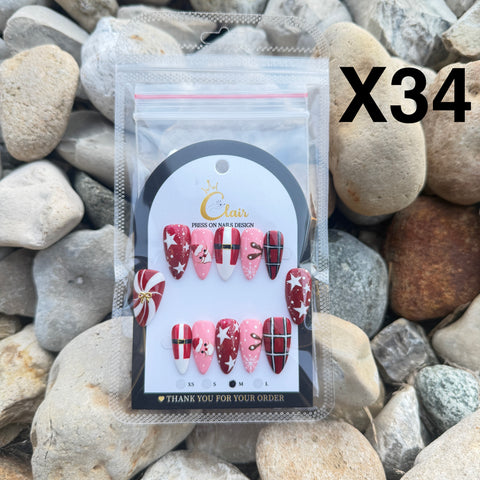 Clair PRESS ON NAIL Christmas Collection