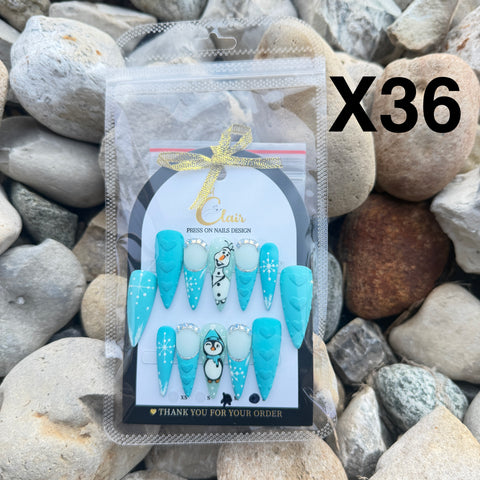 Clair PRESS ON NAIL Christmas Collection