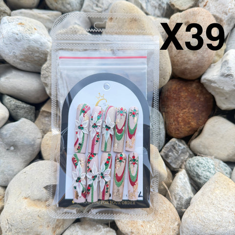 Clair PRESS ON NAIL Christmas Collection