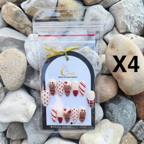 Clair PRESS ON NAIL Christmas Collection