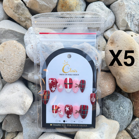 Clair PRESS ON NAIL Christmas Collection